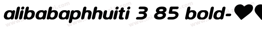 alibabaphhuiti 3 85 bold字体转换